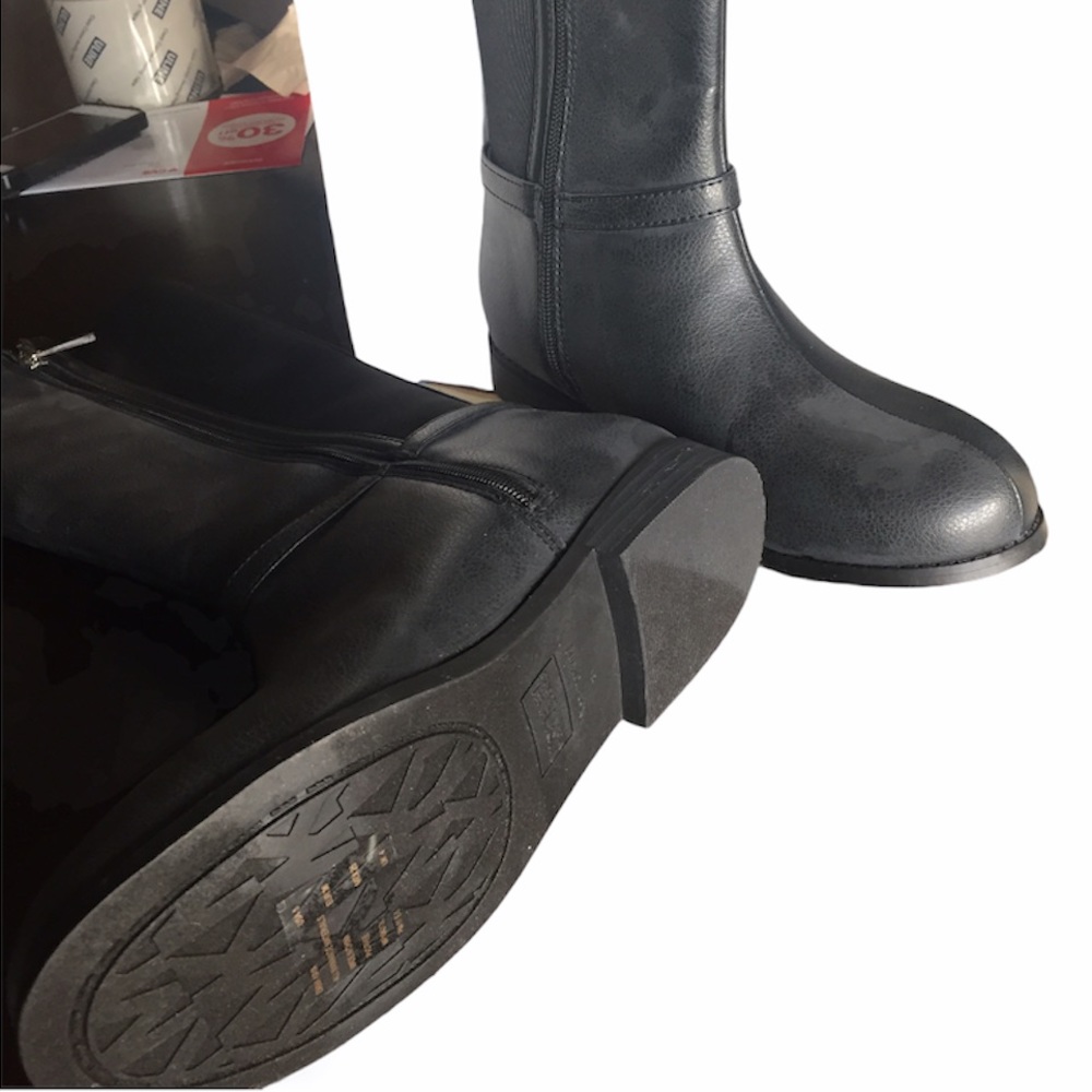 Micheal Kors Girls Black Emma Kaya Riding Boots - Picture 7 of 7